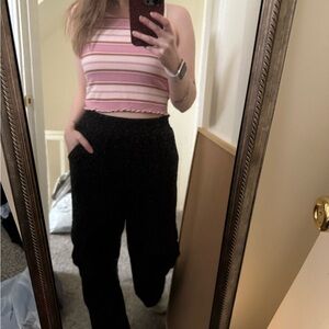 Bundle 3/$15 - American Eagle Pink and Cream Striped Top